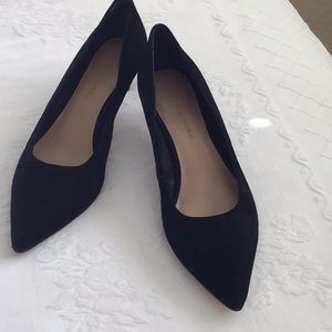 Ladies Banana Republic heels. Great condition.  Black suede.